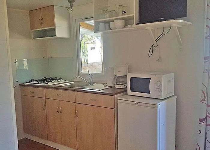 Mobil-home Confortable Avec Terrasse - 4 Pers. - Api-1-52-2149 캠프장